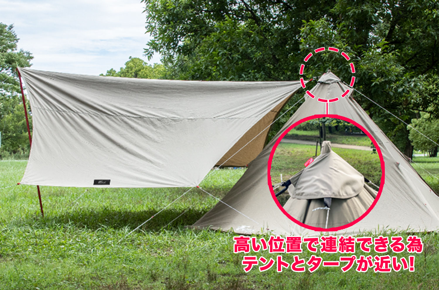 FIELDOOR（フィールドア） | タープ連結アダプター