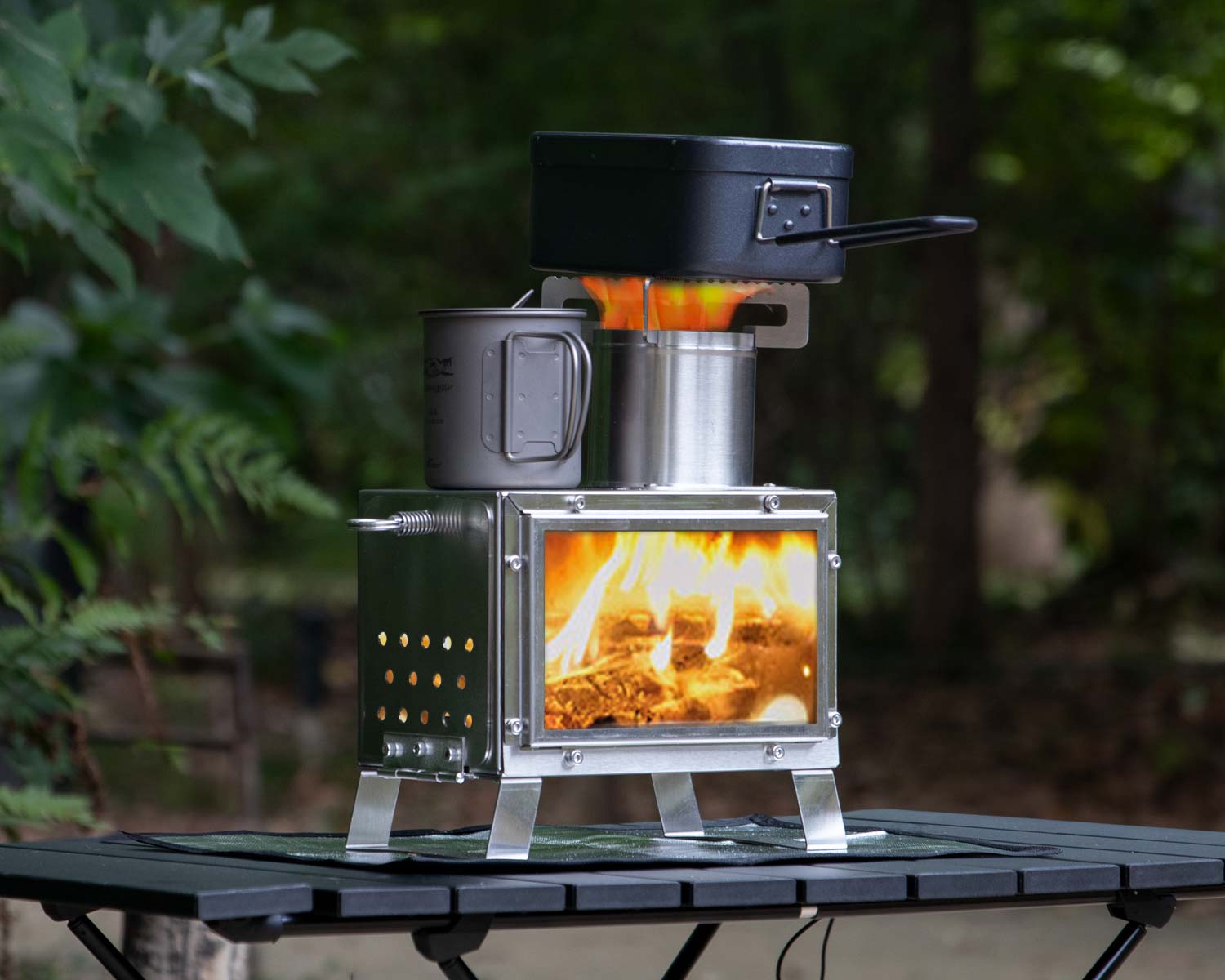 コンパクト薪ストーブ スチール製 コンパクト 薪ストーブ スチール製