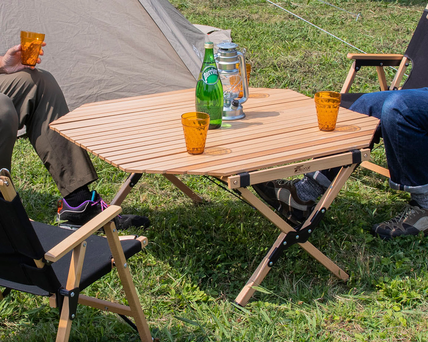 FIELDOOR（フィールドア） | ウッドロールトップテーブル90 八角形型