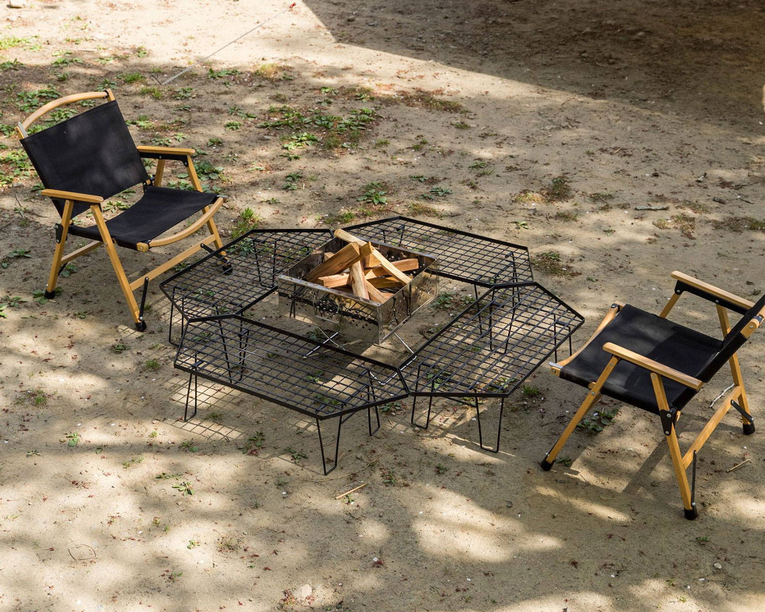 FIELDOOR（フィールドア） | アウトドアメッシュラック 六角形型