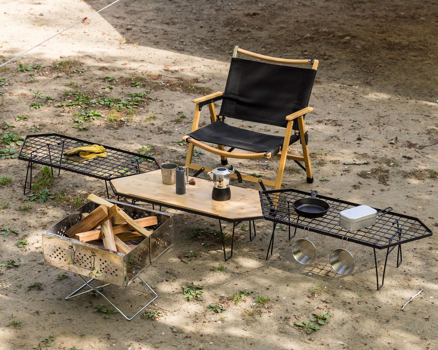 FIELDOOR（フィールドア） | アウトドアメッシュラック 六角形型