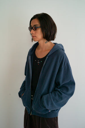 60's Faded Zip hoodie / Blue – FIFTH GENERAL STORE