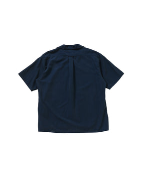 Silk Cotton Open Collar S/S Shirt - A.PRESSE (アプレッセ) - tops