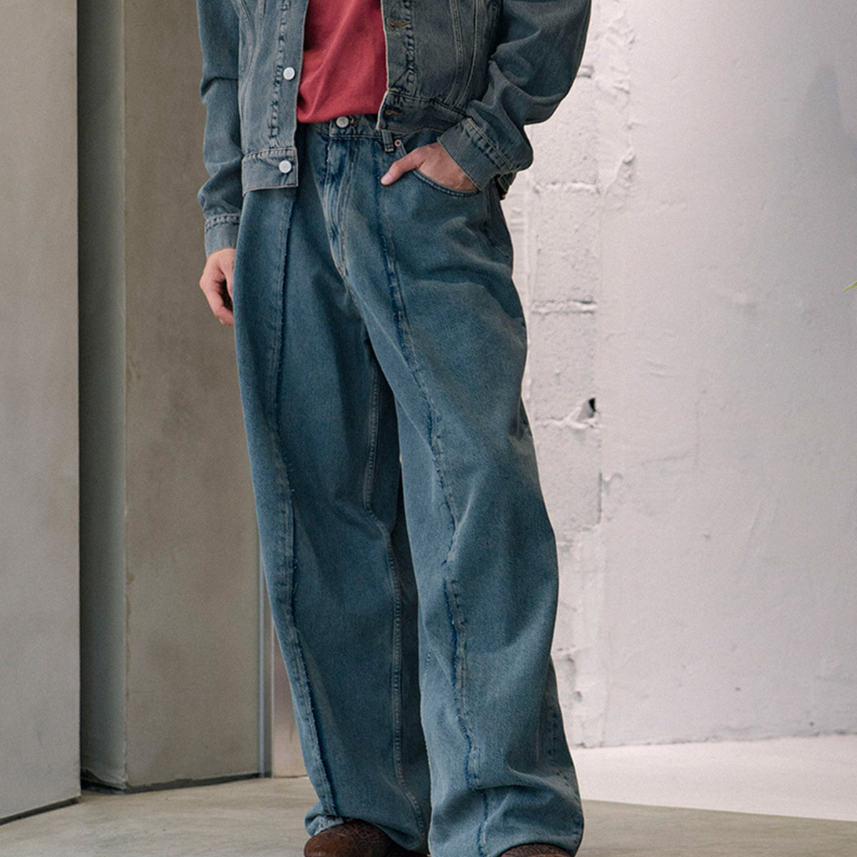 ワイドレッグ ジーンズ - MM6 MAISON MARGIELA (エムエム6 メゾン