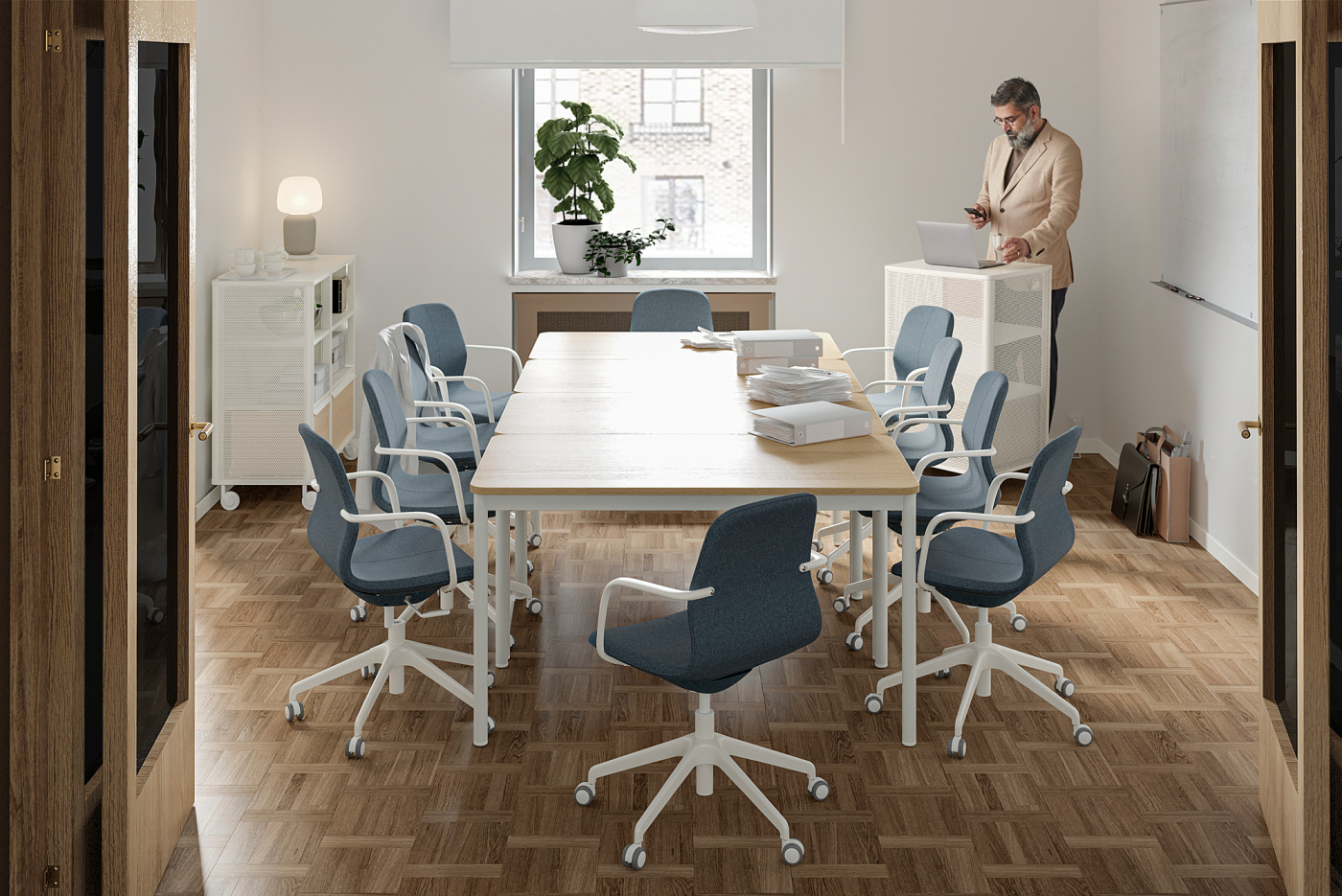 TOMMARYD table white stained oak veneer/white - IKEA