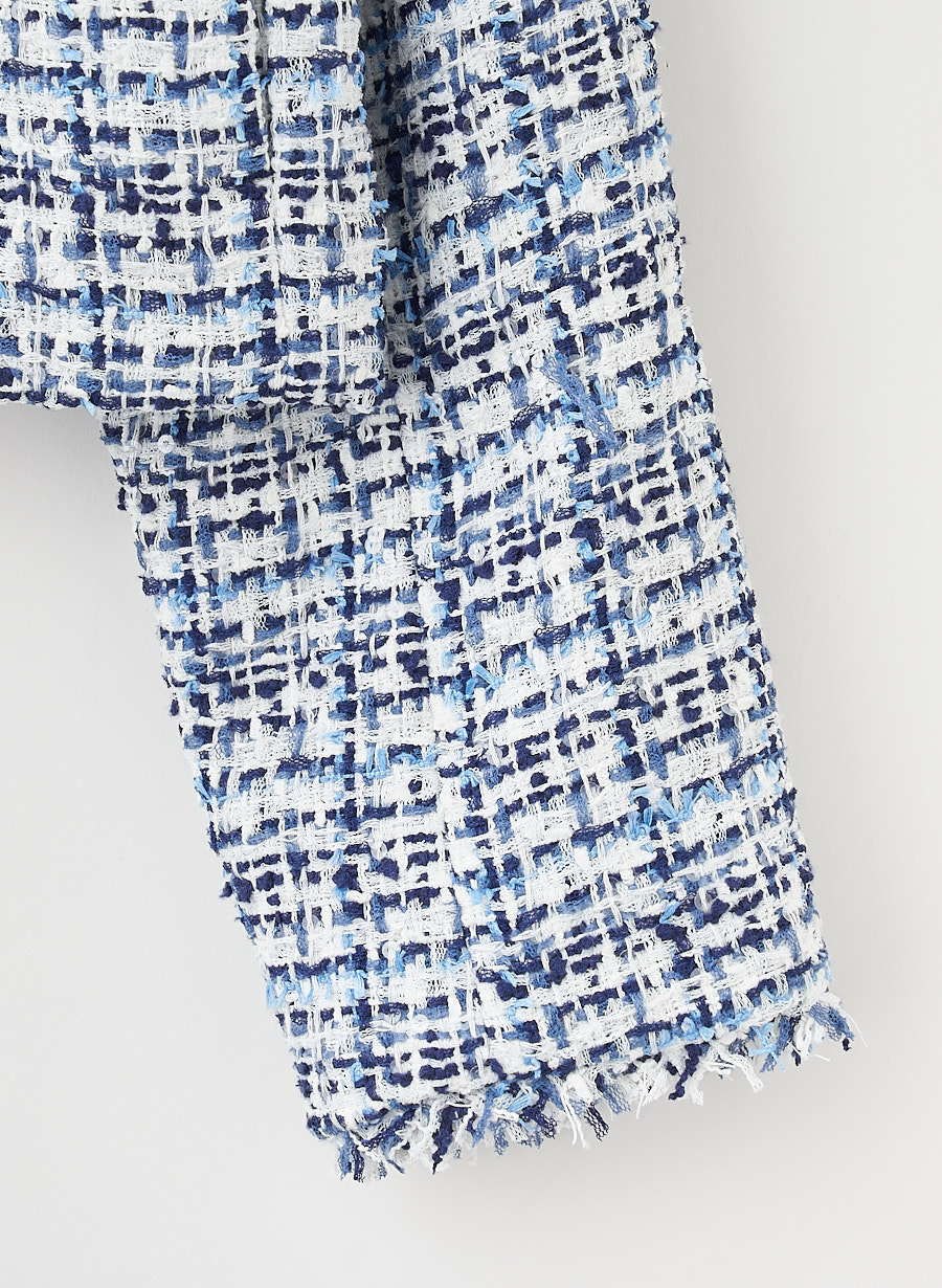 ファンシーツイードジャケット/セットアップ可｜LOUNIE（ルーニィ