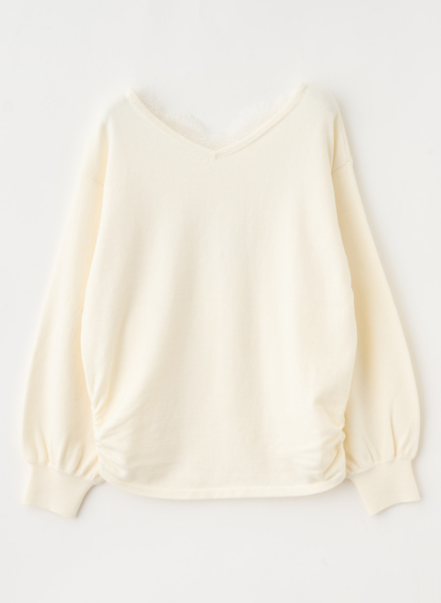 レース付きニットプルオーバー｜LOUNIE（ルーニィ）公式サイト／公式