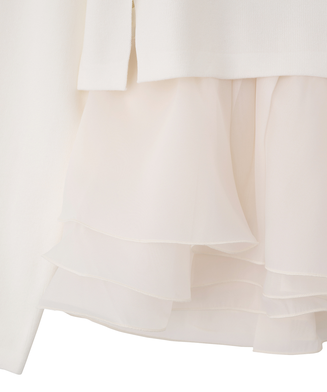 ペプラムブラウスレイヤードニット｜PETAL ONLINE（ペタルオンライン）