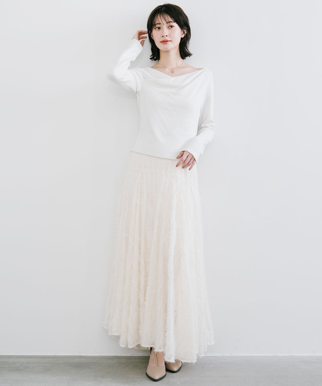 ウェーブフラッフィーフレアスカート｜PETAL ONLINE（ペタルオンライン）