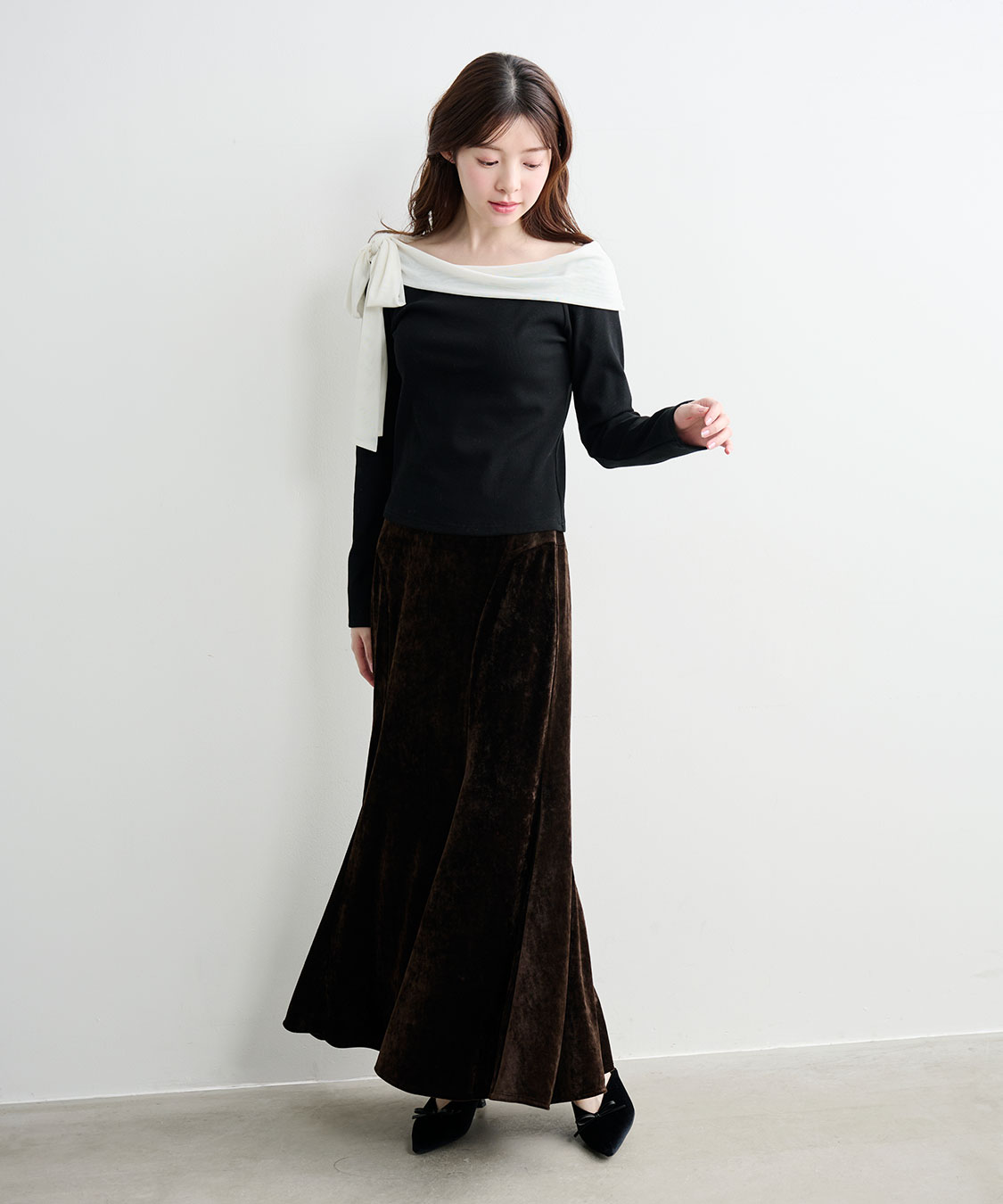 ベロアマーメイドスカート｜PETAL ONLINE（ペタルオンライン）