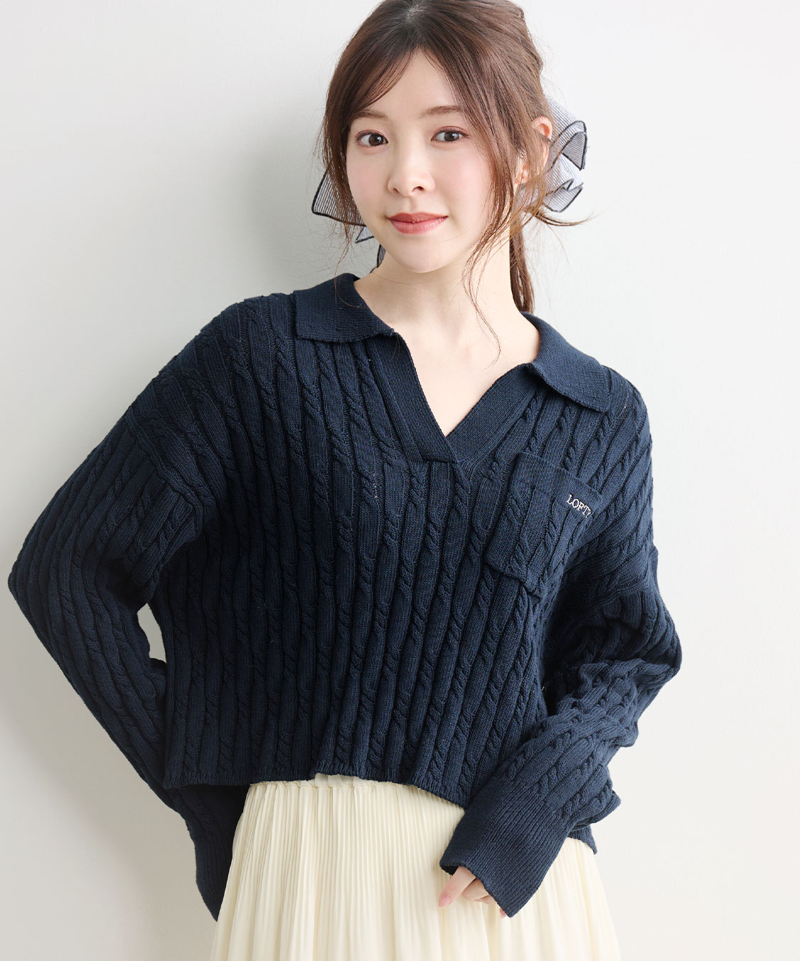 ケーブルスキッパーニット｜PETAL ONLINE（ペタルオンライン）