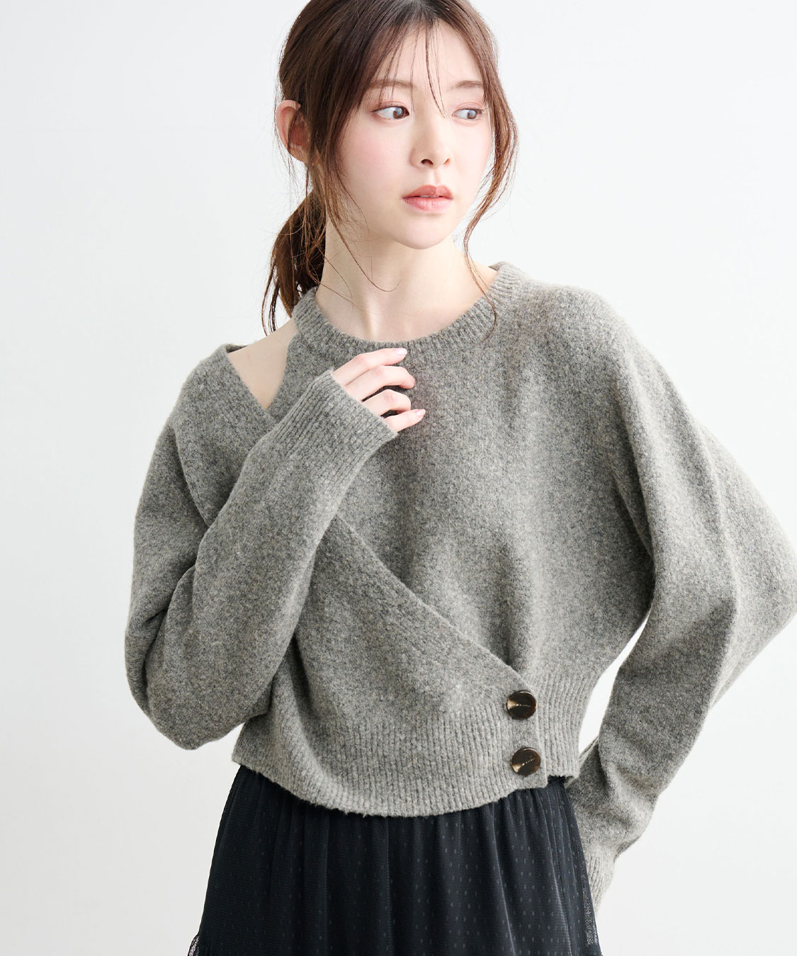 レイヤード風アシメニット｜PETAL ONLINE（ペタルオンライン）