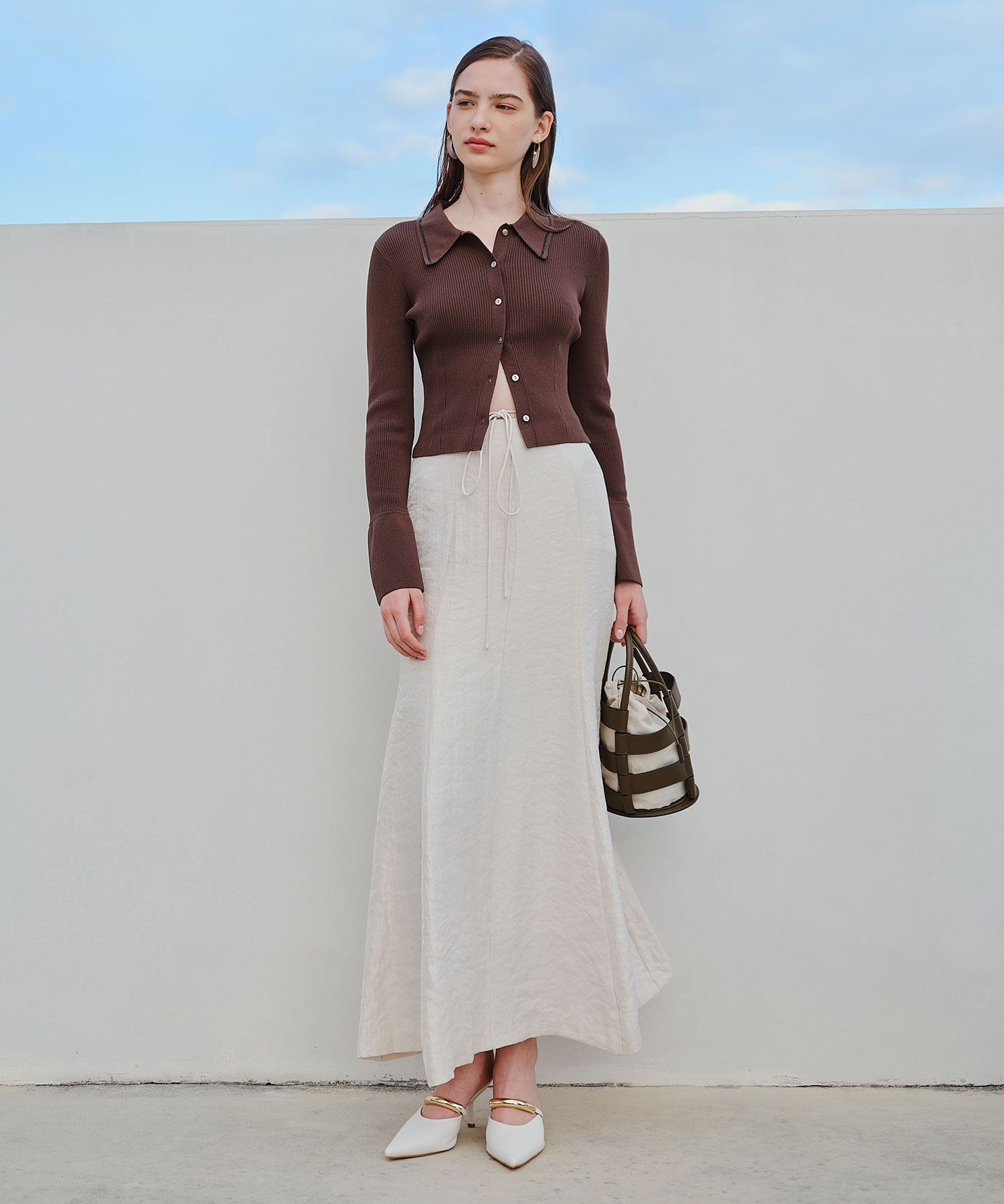 セパレートリボンマーメイドサテンスカート｜PETAL ONLINE（ペタル