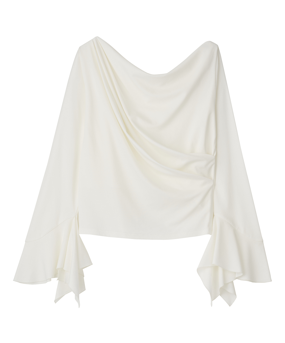 ドレープネックカフススリーブトップス｜PETAL ONLINE（ペタルオンライン）