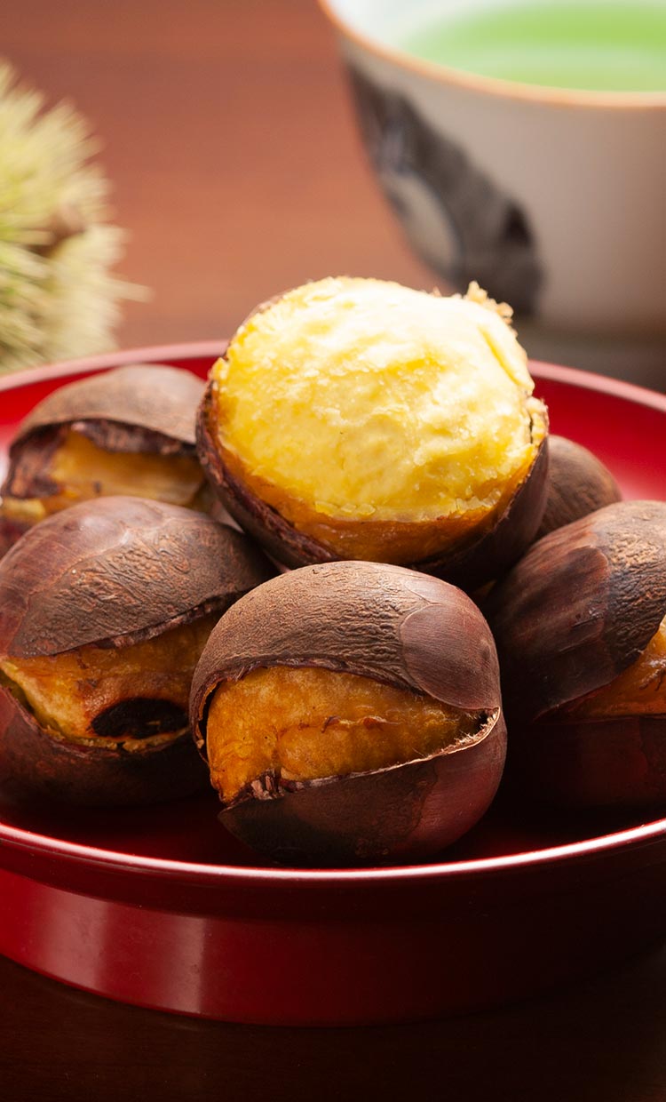 国産の焼栗｜くりはちのやきぐり