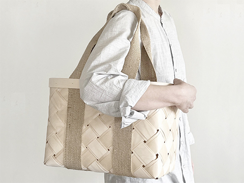 CINQ plus | 白樺のかごバッグ（S）