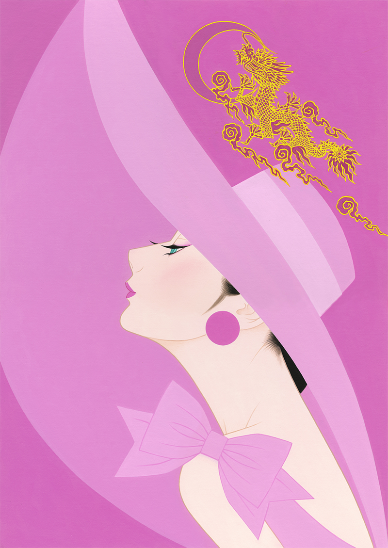 ブレッシング ピンクドラゴン | 鶴田一郎アートストア ICHIRO TSURUTA