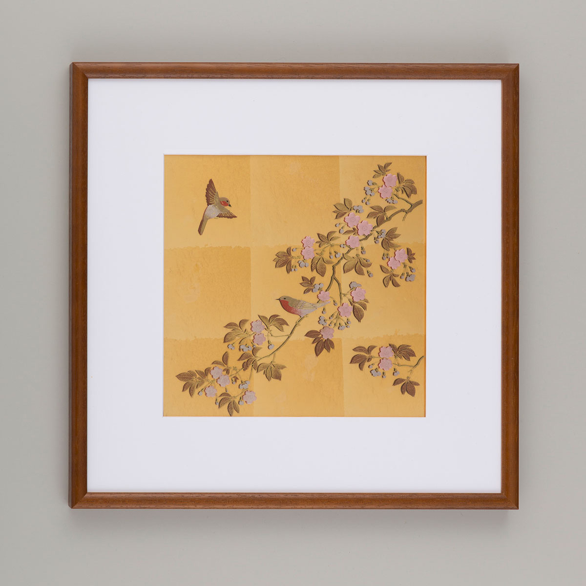 花見鳥 立体パネル | HAKUICHI BUSINESS｜日本らしい金箔のお土産や