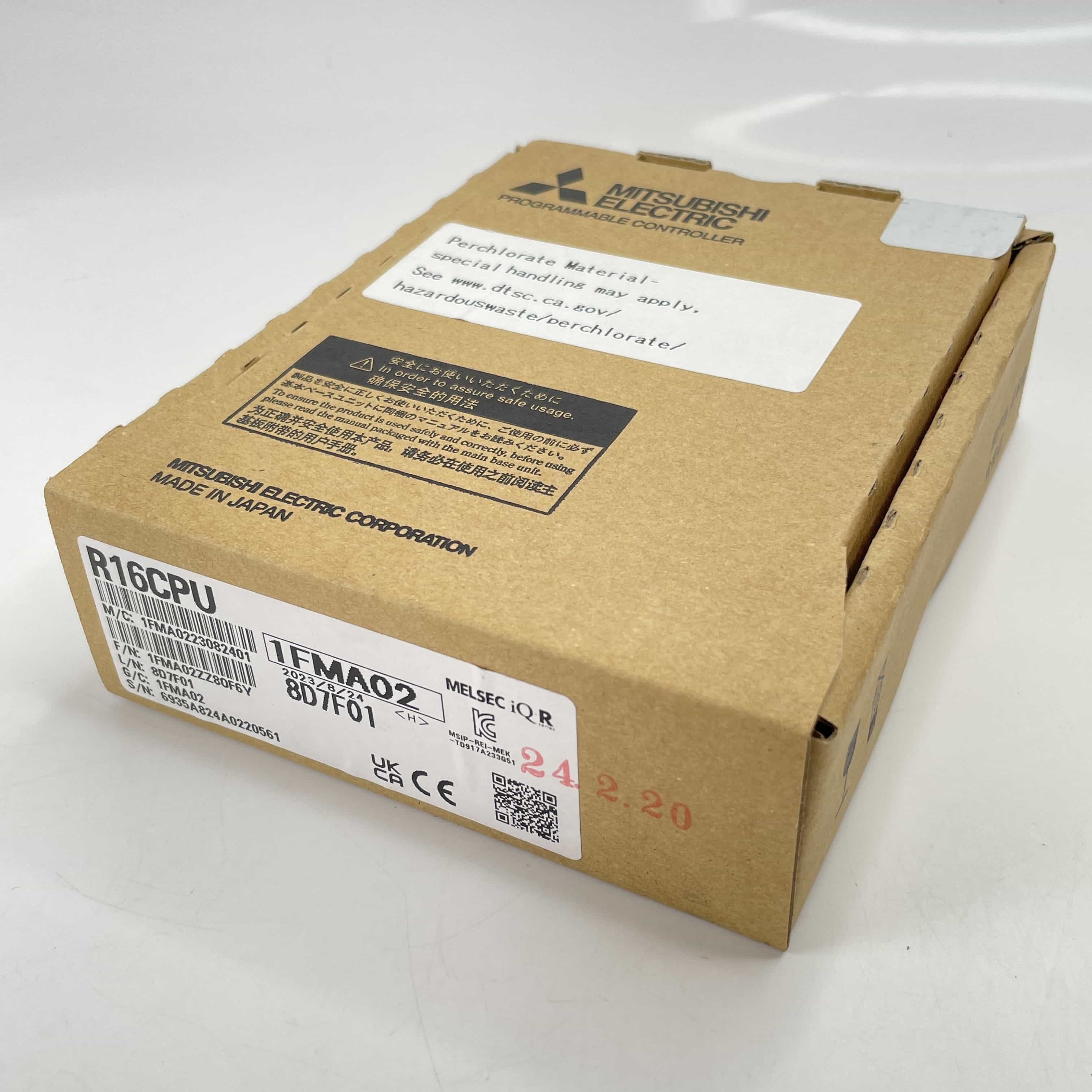 R16CPU 2023年製 印字有り MELSEC iQ-R シーケンサCPUユニット 三菱