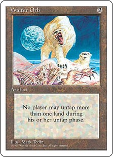 MTG 冬の宝珠 日本語 第4版 黒枠 旧枠 冬の宝珠/Winter Orb 日本語黒枠