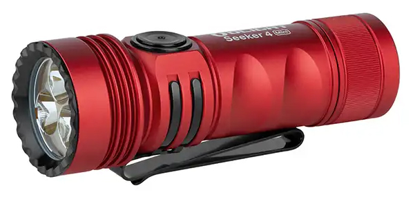 Olight Seeker 4 Mini Rechargeable Cool White LED Flashlight with