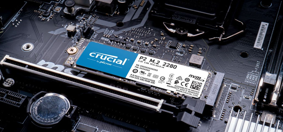 Buy Crucial P2 M.2 NVMe SSD 1TB [CT1000P2SSD8] | PC Case Gear