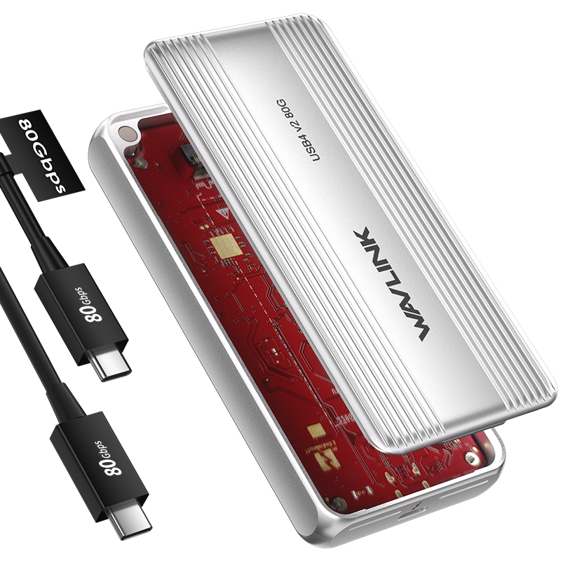 WAVLINK Selected】80Gbps USB4 V2 PCle Gen4 NVMe SSD Enclosure