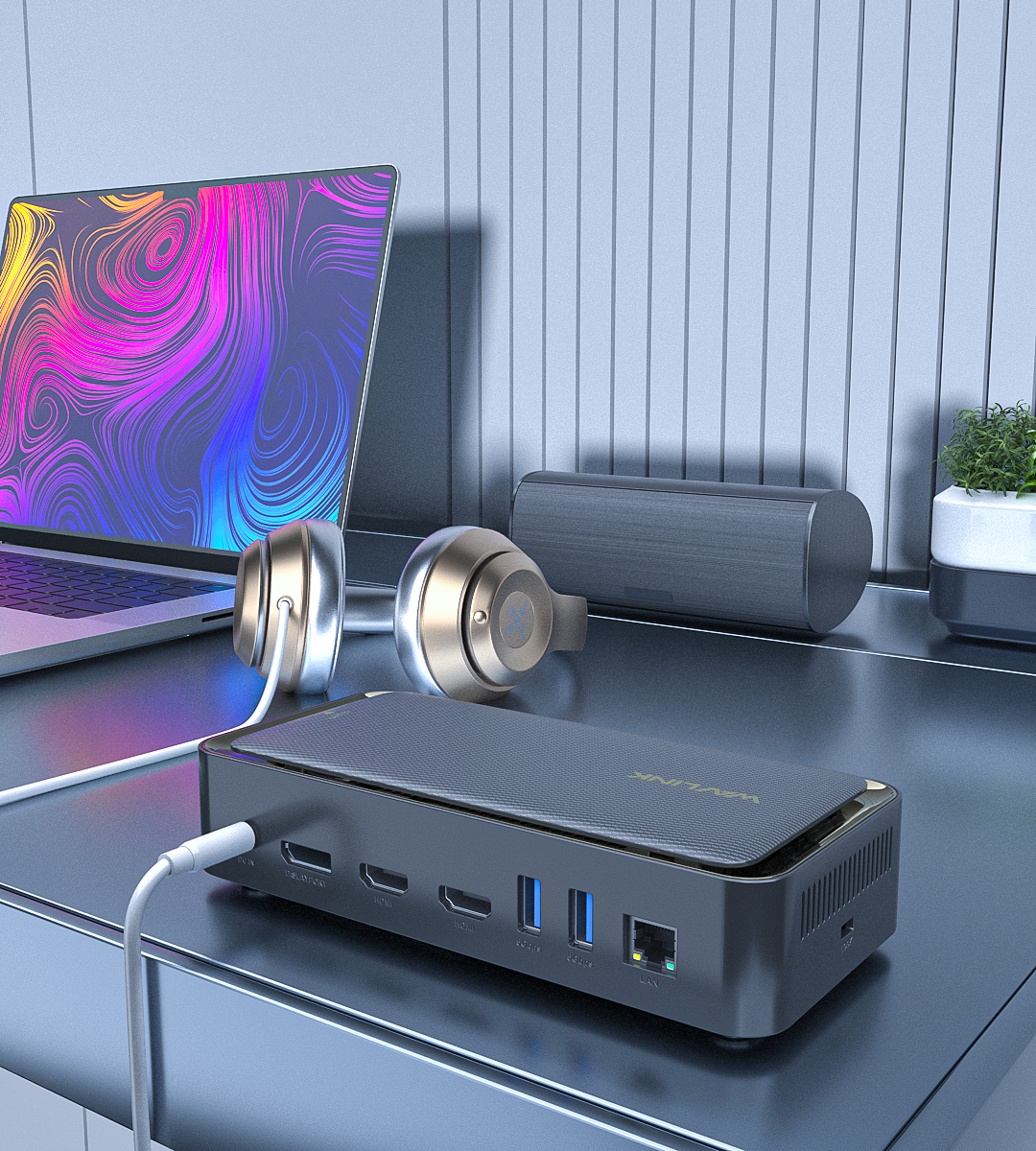 USB-C 4K Triple Display 13-in-1 Docking Station with M.2 PCIe and