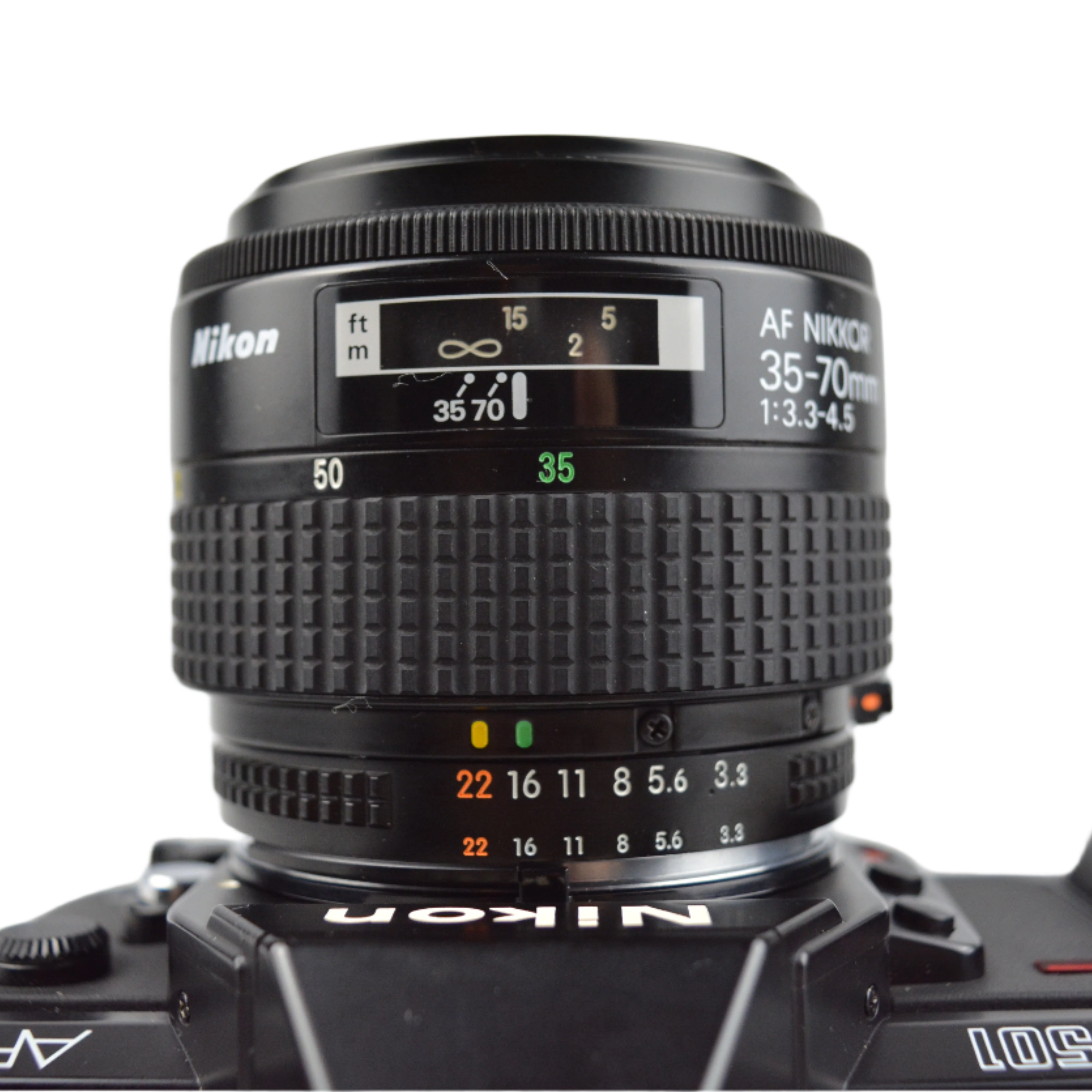 Nikon F-501 AF with Nikkor 35-70mm f3.3 Zoom Lens – Film Camera Store