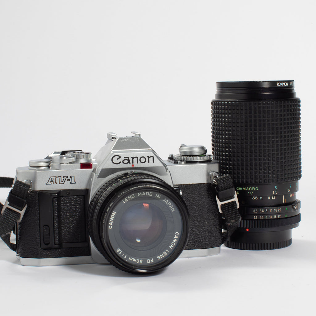 Canon AV-1 with FD 50mm f/1.8 & 35-135mm f/3.5-4.5 – Film Supply Club