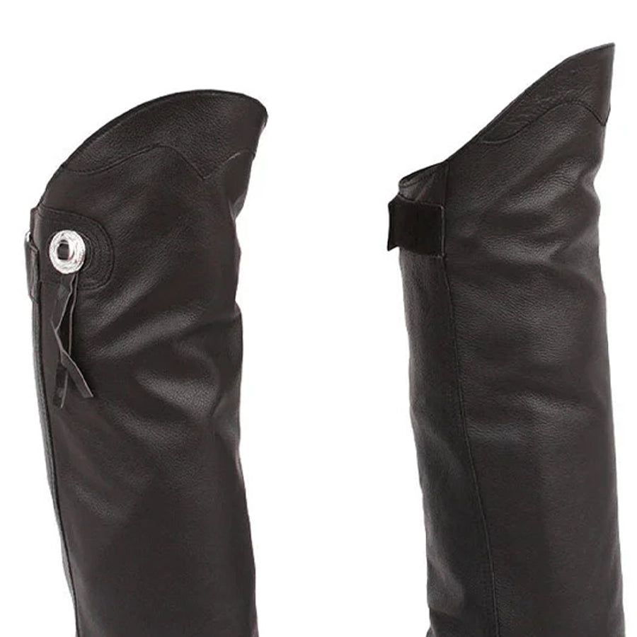 Asphalt - Unisex Motorcycle Short Leather Chaps