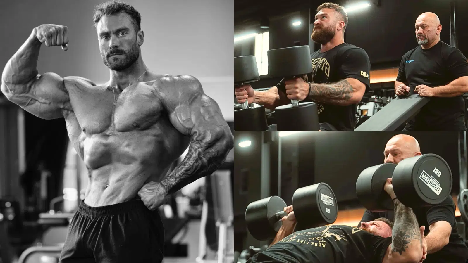 Chris Bumstead Destroys 150-Pound Incline Dumbbell Bench Press for
