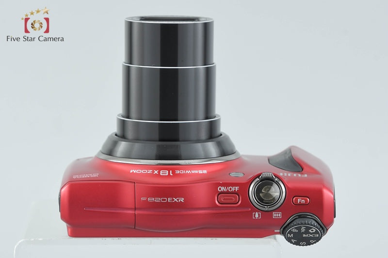 中古】FUJIFILM 富士フイルム FINEPIX F820EXR レッド コンパクト