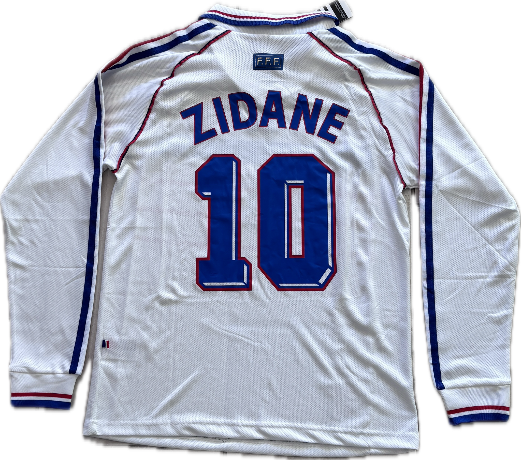 Zinedine Zidane #10 Adidas France 1998 World Cup Final Away Jersey