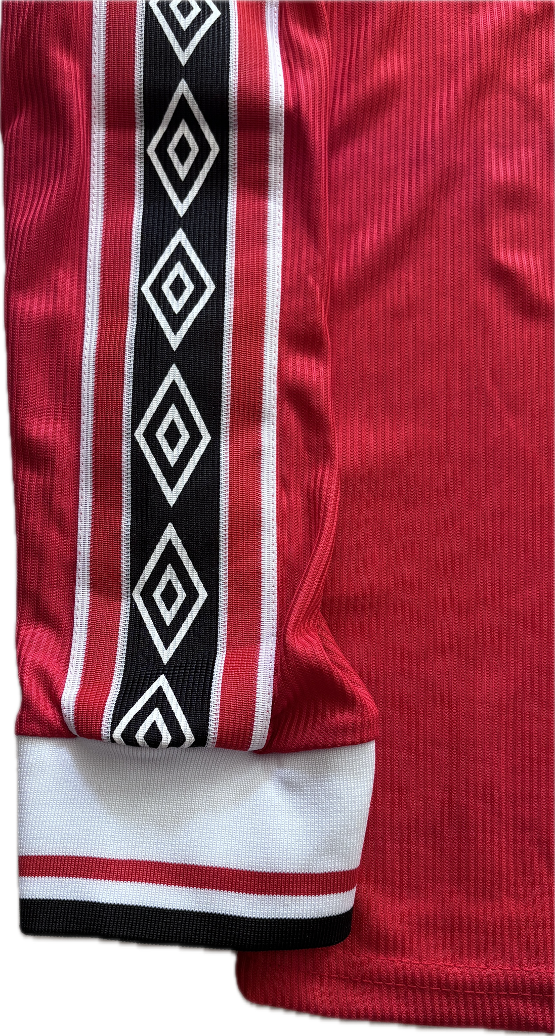 Vintage David Beckham #7 Manchester United 98/99 Umbro Red Long