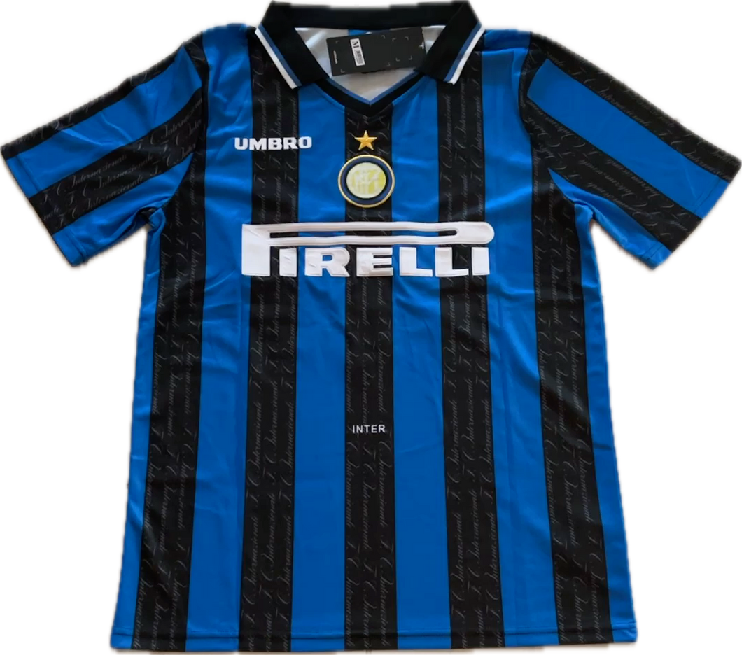Inter Milan Ronaldo Nazario 10 UMBRO 1997-1998 Retro Soccer Jersey