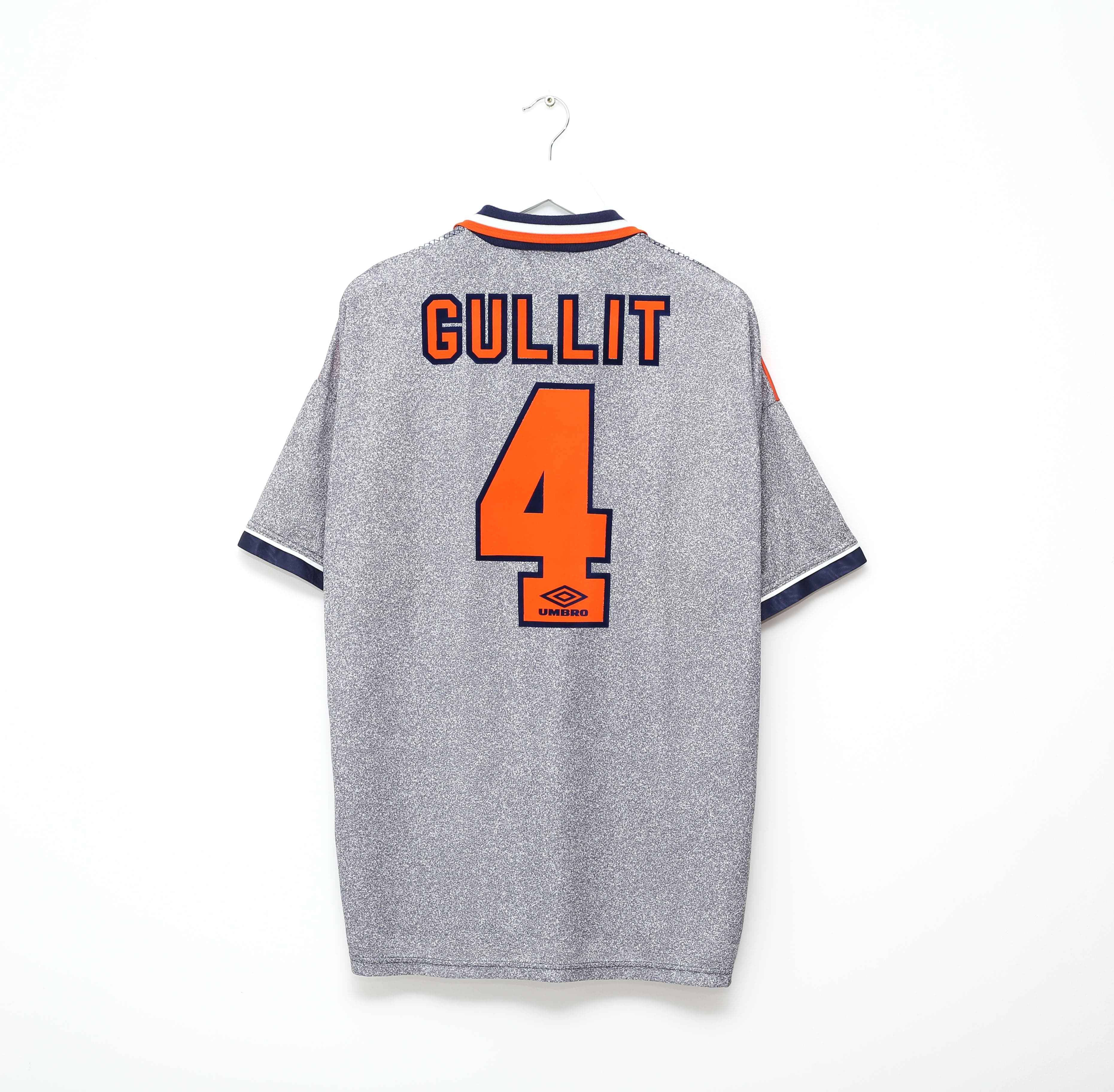 1994/96 GULLIT #4 Chelsea Vintage Umbro Away Football Shirt (XL