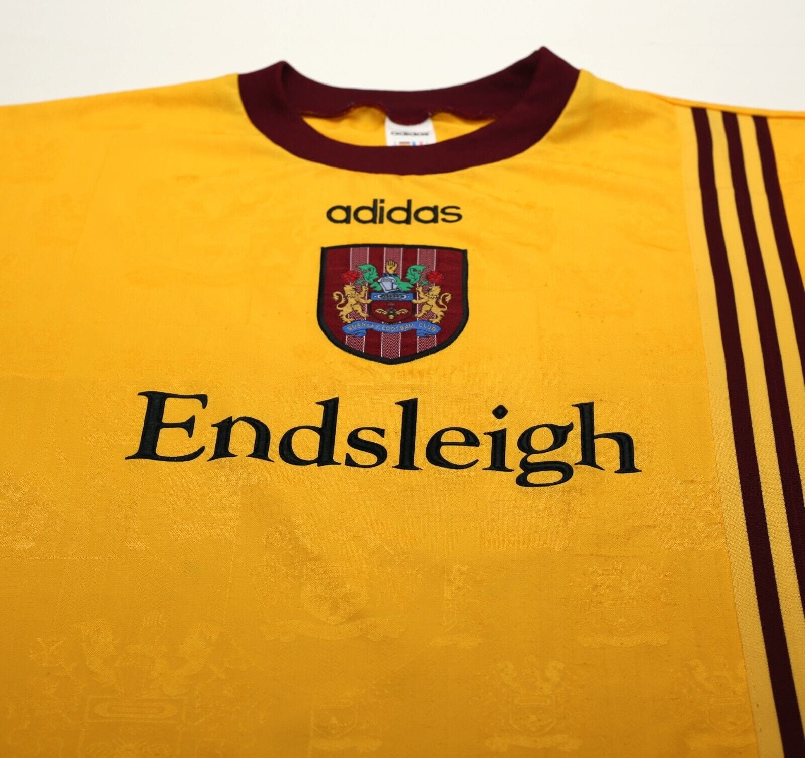 1996/97 BURNLEY FC Vintage adidas Away Football Shirt (XXL