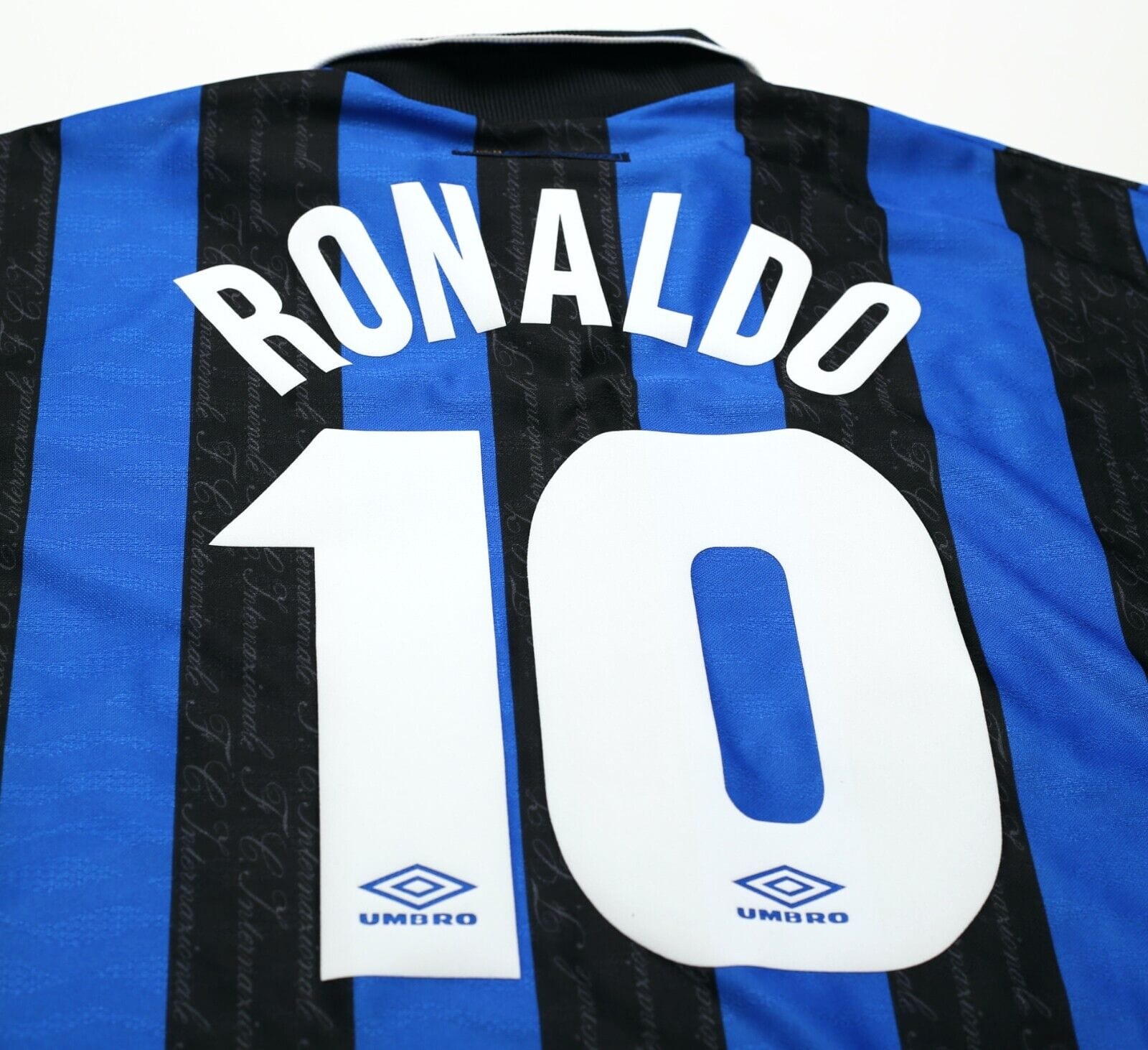 1997/98 RONALDO #10 Inter Milan Vintage Umbro Home Football Away