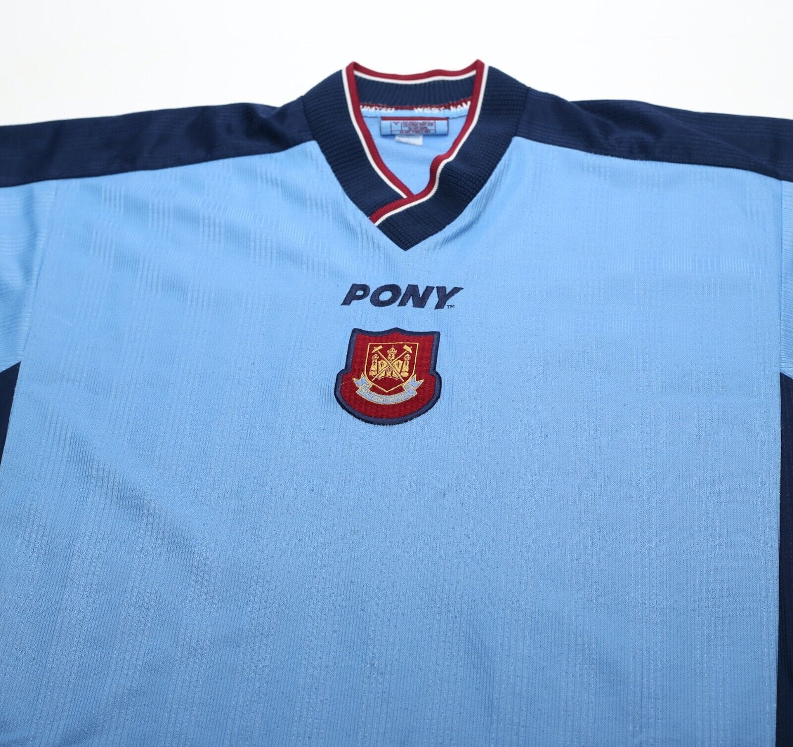 1997/98 Ferdinand #15 West Ham Vintage PONY Away Football Shirt