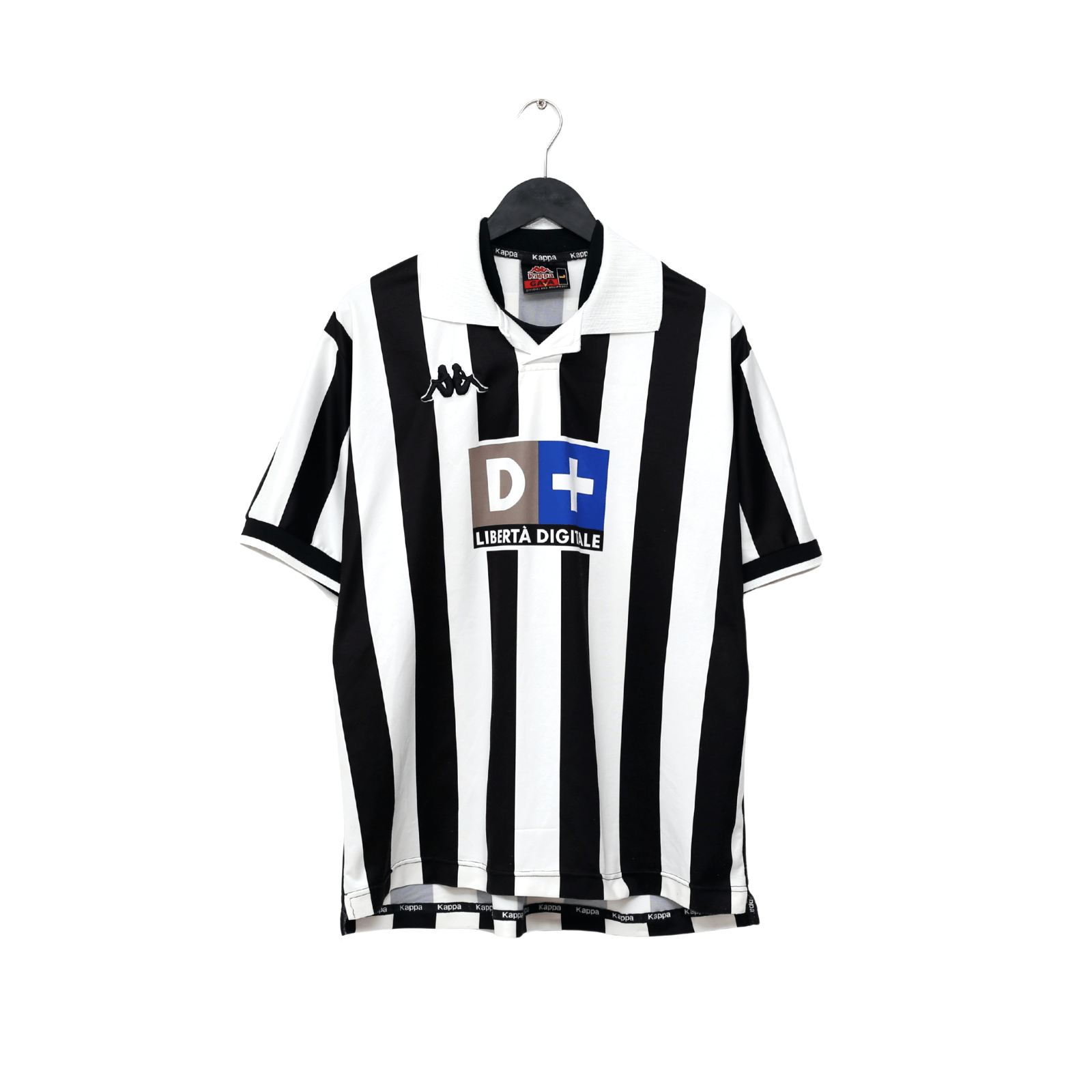 1998/99 HENRY #6 Juventus Vintage Kappa Home Football Shirt (L