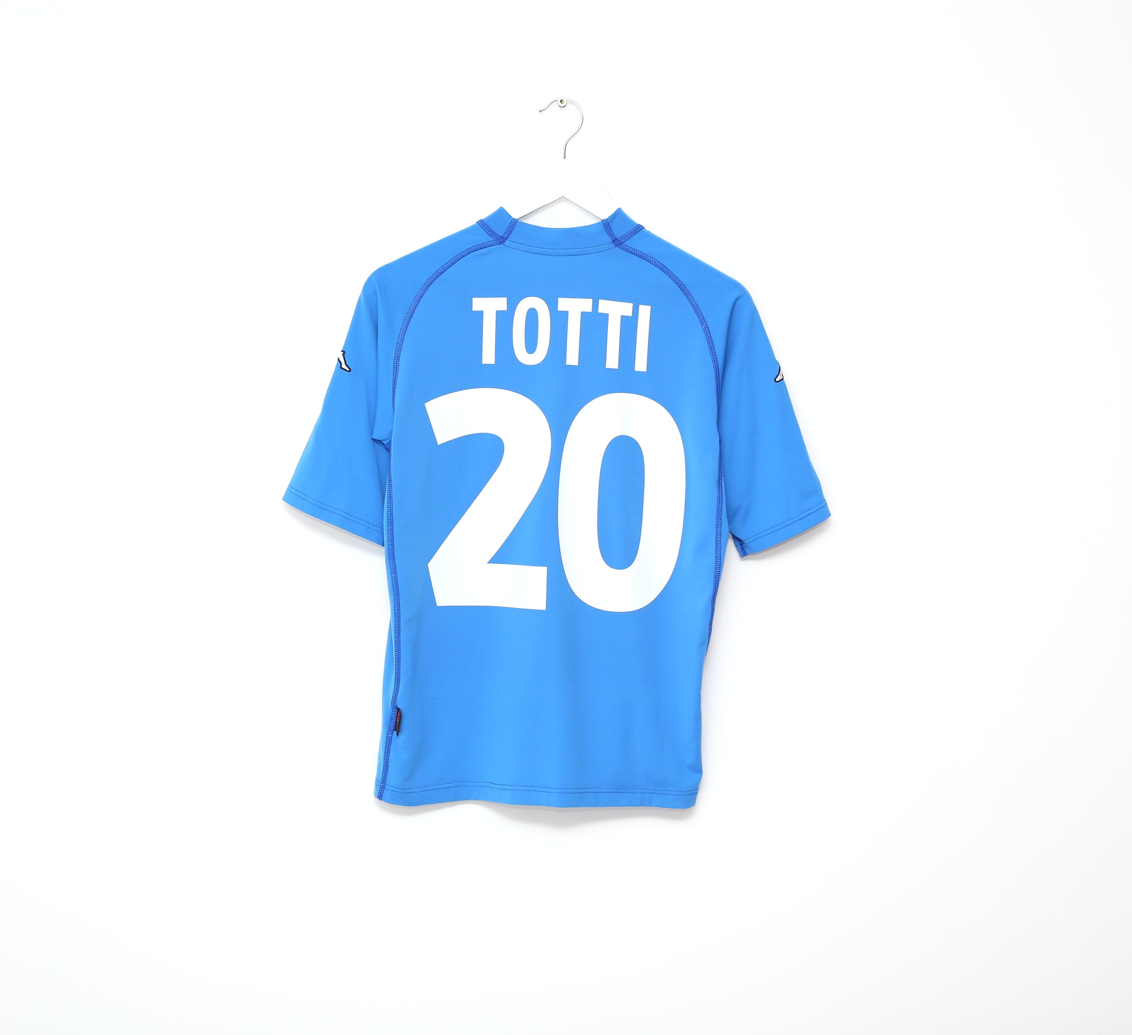 2000/01 TOTTI #10 Italy Kappa Home Football Shirt (S) - Football