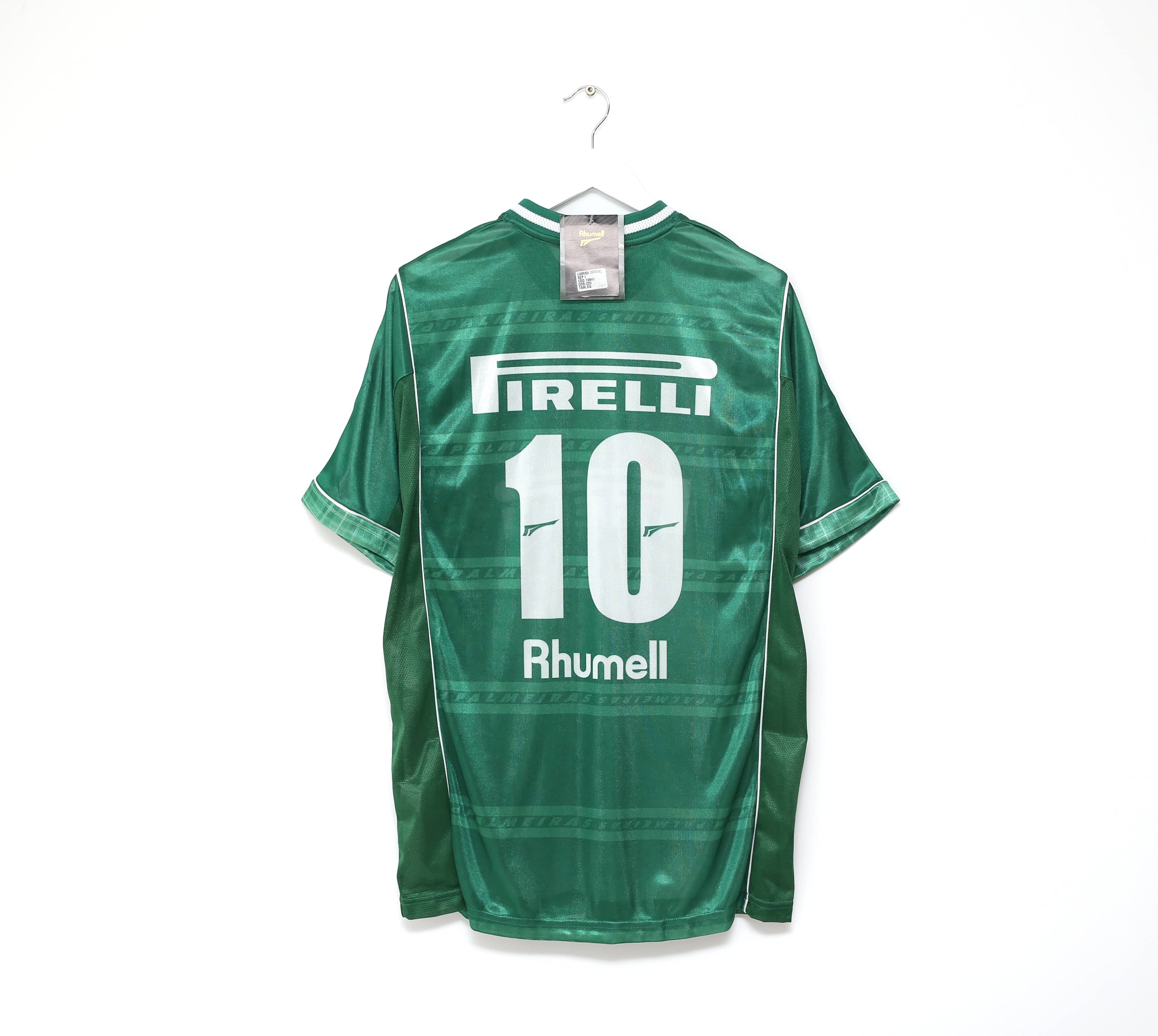 2001 PALMEIRAS #10 Vintage Rhumell Home Football Shirt Jersey (L