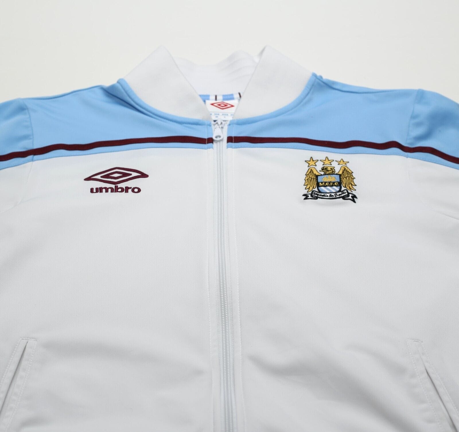 2009/10 Manchester City Vintage Umbro Football Jacket Track Top (M