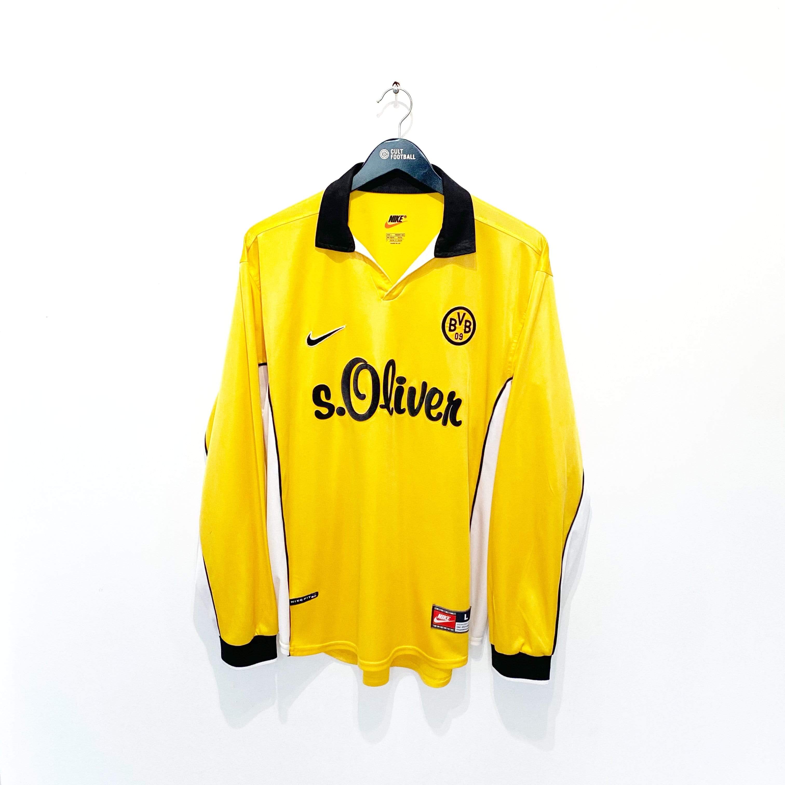 1998/99 BORUSSIA DORTMUND Vintage Nike LS Home Football Shirt