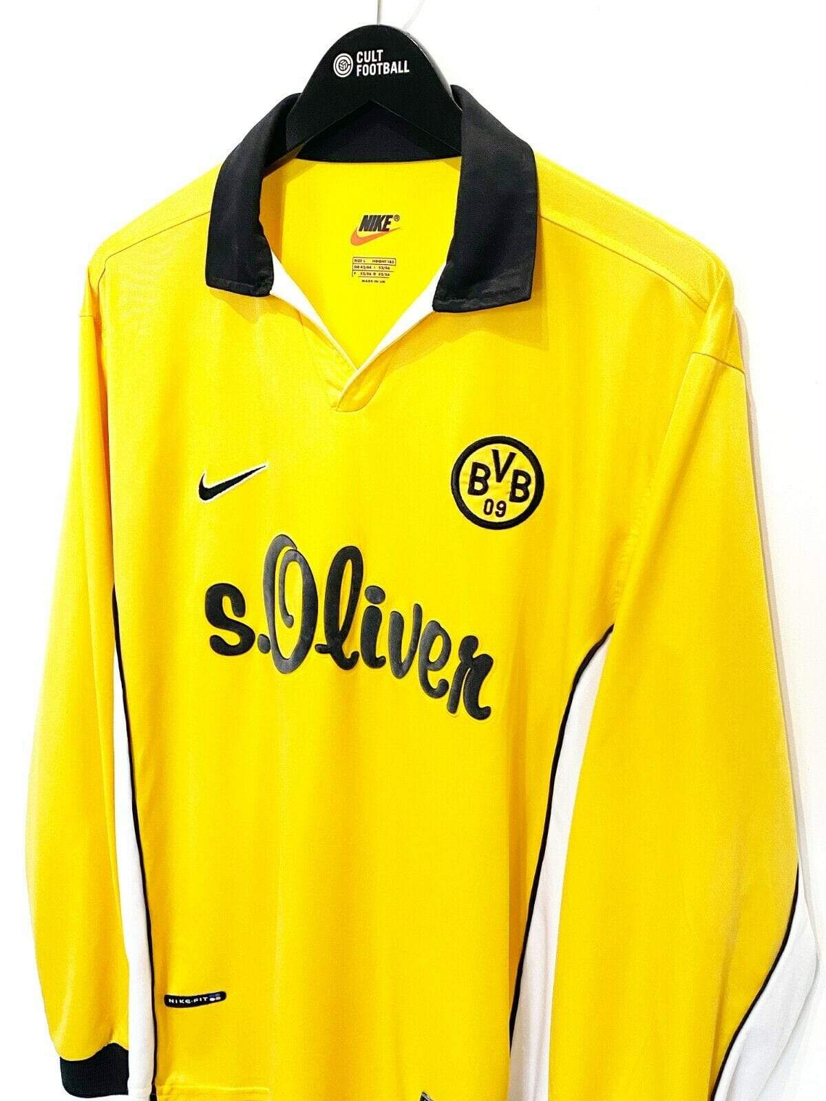 1998/99 BORUSSIA DORTMUND Vintage Nike LS Home Football Shirt