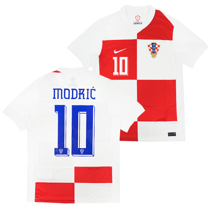 クロアチア代表 2024 ホーム 半袖 ユニフォーム No.10 モドリッチ