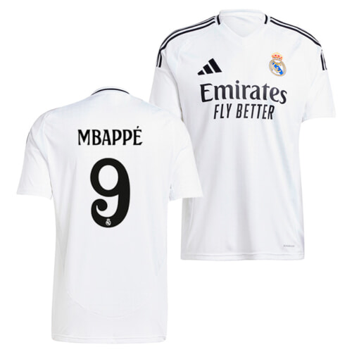 レアルマドリード 24-25 ホーム 半袖 ユニフォーム No.9 エムバペ
