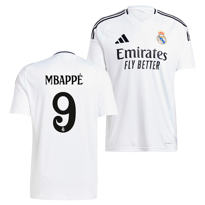 レアルマドリード 24-25 ホーム 半袖 ユニフォーム No.9 エムバペ