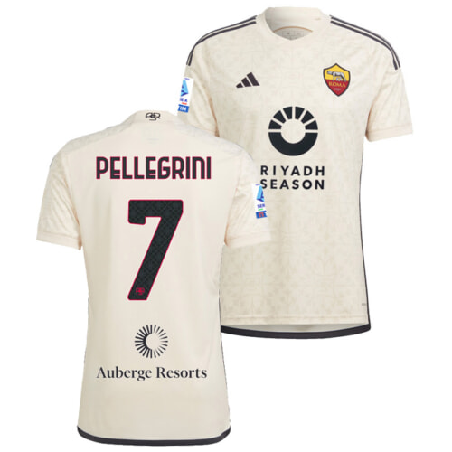 ASローマ 23-24 アウェイ半袖 ユニフォーム No.7 ペッレグリーニ